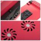 Podstawka pod laptop uniwerslna regulowana + chłodzenie YL-803 czerwona 5