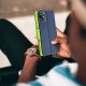 Kabura FANCY Book do XIAOMI Redmi Note 14 5G granatowo limonkowy 2