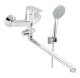 RUBINETA bathroom set: Vito-12/C faucet, shower head, holder, hose, chrome color. 1