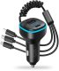 BCC07 XO transmiter FM ładowarka samochodowa 3,1A Bluetooth + kabel 3w1 1