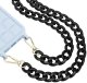 Uniwersalna smycz do telefonu / na ramię Chain-09, BLACK / CZARNY 2