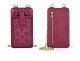 Pikowana torebka / saszetka na telefon 19*10,5*2cm, RED / CZERWONY 3
