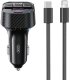 XO transmiter BCC17 FM ład. sam. 30W Bluetooth czarny + kabel USB-C/Lightning 1