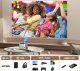YUZINO Projektor 4K 15000 l WiFi Bluetooth 1080p kino domowe LED biały 2024 3