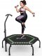 BCAN Mini trampolina fitness z uchwytem 250 kg 123 cm nowa 1