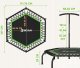 BCAN Mini trampolina fitness z uchwytem 250 kg 123 cm nowa 6