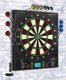 Coanhctm Elektroniczna tarcza do darta 12 rzutek 34 gry dla 1-8 graczy 8