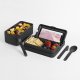 BAULETTO Lunchbox duży czarny 6