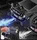 DUŻY Samochód Do Driftu Auto RC Drift 1:16 2,4 GHz PARA DYM 4WD Pomarańczowy Nissan GTR LED 3