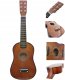 GITARA DREWNIANA AKUSTYCZNA 6 STRUNOWA DLA DZIECI COFFEE 60 CM 2