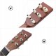 GITARA DREWNIANA AKUSTYCZNA 6 STRUNOWA DLA DZIECI COFFEE 60 CM 4