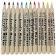 Markery akrylowe do tkanin kamieni pisaki flamastry mazaki wodoodporne DIY 12 szt. 4