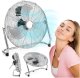 Wiatrak podłogowy stojący wentylator 120W TYBER silver 1
