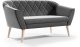 Sofa Skandynawska 2 osobowa GLORIA styl skand riviera 91 1