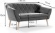 Sofa Skandynawska 2 osobowa GLORIA styl skand riviera 91 3