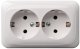 DOUBLE SCHUKO WHITE PKL 16-005 1