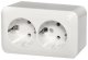 DOUBLE SCHUKO WHITE PKL 16-005 2