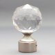 CURTAIN ROD FINIALS CRYSTAL SILVER D19 1