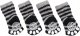 PET SOCKS 4 PCS/SET S BLACK/GREY 1