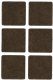 FELT PADS D30X30 BROWN 6PCS 1