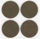 FELT PADS D35 BROWN 4PCS 1