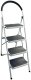 4 STEP STEEL LADDER BL-C104 WHITE 1