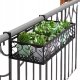 DONICA Balkonowa METALOWA STELAŻ Czarny MAT 60cm 3