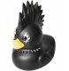 Kaczka KĄPIELOWA GOTHIC duck HEAVY METAL Irokez Czarna do WANNY PREZENT 1