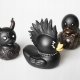 Kaczka KĄPIELOWA GOTHIC duck HEAVY METAL Irokez Czarna do WANNY PREZENT 2