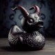 Kaczka KĄPIELOWA GOTHIC duck HEAVY METAL Irokez Czarna do WANNY PREZENT 5