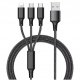 Kabel USB ITIMPORT USB-A - USB-C + microUSB + Lightning 1.2 m Biały 1