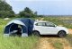Namiot SAMOCHODOWY SUV BAGAŻNIKA 2.5m TYLNY DOKŁADKA SYPIALNIA 4-os XXL 8