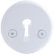 ESCUTCHEON 016 STEEL KEY WHITE 1