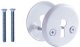 ESCUTCHEON 016 STEEL KEY WHITE 2