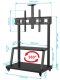 Stojak na Monitor Interaktywny lub Telewizor 60-120 cali 120kg KART-721 3