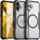 Hello Case Etui Pancerne do Apple iPhone 16 Plus (Do Magsafe, Karbon, Czarne) Szkło 1