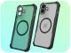 Hello Case Etui Pancerne do Apple iPhone 16 Plus (Do Magsafe, Karbon, Czarne) Szkło 3