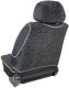 Mata pokrowiec samochodowy ergonomiczny XL welur Czarny 2
