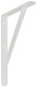 SHELF BRACKET WITH SUPPORT 400X250 WHITE 1