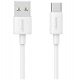 Kabel USB Usams USB-A - USB-C 1 m Biały 1