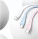 Kabel USB Usams USB-A - USB-C 1 m Różowy 5