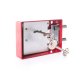 SAFE LOCK. RED. 2 KEYS 122.5X84X32MM 1