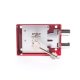 SAFE LOCK. RED. 2 KEYS 122.5X84X32MM 1