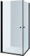 SHOWER CABIN VIKTORIJA 80X80X1900. BLACK 1