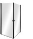 SHOWER CABIN VIKTORIJA 80X80X1900. BLACK 2