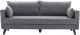 Sofa Artie Bella 208, pilka 1