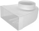 Duct elbow KLD29-125, 220 x 90 mm x DN125, rectangular - round 1