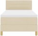 vidaXL Kremowe łóżko kontynentalne z materacem 80x200 cm 8