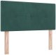 Box Spring łóżko z materacem ciemnozielone małe podwójne aksamitne 7