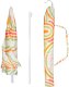 ProGarden Parasol plażowo ogrodowy 160CM pomarańczowo zielony 2